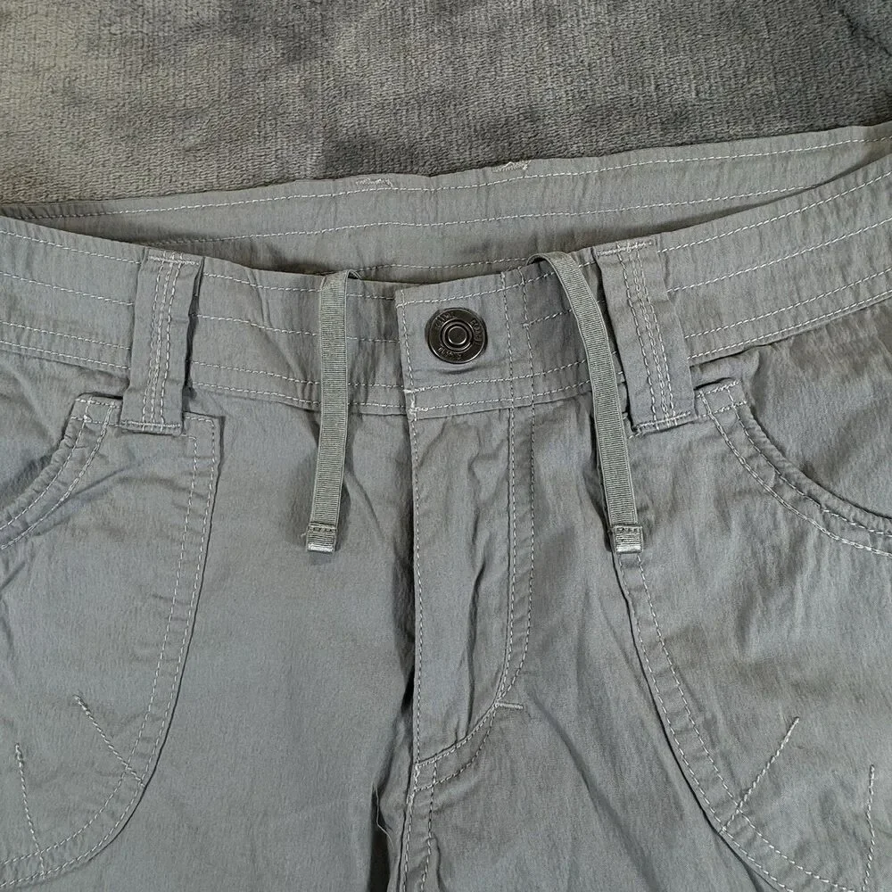 KUHL Kurve Kontra Cargo Shorts Granite 6” Ins Hiking Outdoor Lightweight NWOT
